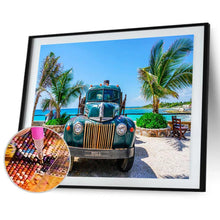 Charger l'image dans la galerie, Voiture de bord de mer - peinture en diamant complet - 40x30cm