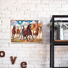 Charger l'image dans la galerie, Cheval de course - diamant rond complet - 40x30cm