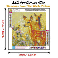 Charger l'image dans la galerie, Cerf d’herbe - diamant rond complet - 30x30cm
