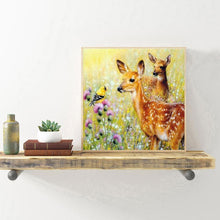 Charger l'image dans la galerie, Cerf d’herbe - diamant rond complet - 30x30cm
