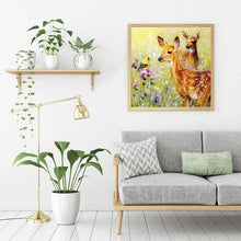 Charger l'image dans la galerie, Cerf d’herbe - diamant rond complet - 30x30cm