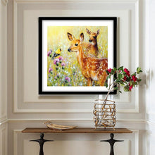 Charger l'image dans la galerie, Cerf d’herbe - diamant rond complet - 30x30cm