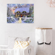 Charger l'image dans la galerie, Maison de Noël - diamant rond complet - 30x40cm