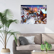 Charger l'image dans la galerie, Feux d’artifice d’hiver - diamant rond complet - 30x40cm