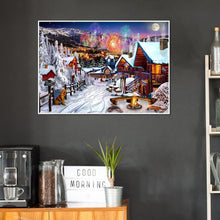 Charger l'image dans la galerie, Feux d’artifice d’hiver - diamant rond complet - 30x40cm