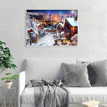 Charger l'image dans la galerie, Feux d’artifice d’hiver - diamant rond complet - 30x40cm