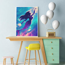Charger l'image dans la galerie, Sirène - diamant rond complet - 30x40cm