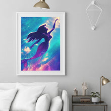 Charger l'image dans la galerie, Sirène - diamant rond complet - 30x40cm
