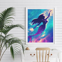 Charger l'image dans la galerie, Sirène - diamant rond complet - 30x40cm