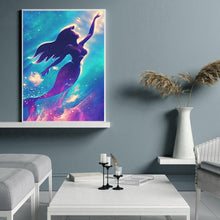 Charger l'image dans la galerie, Sirène - diamant rond complet - 30x40cm