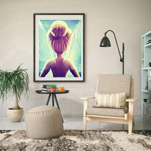 Charger l'image dans la galerie, Fille de beauté - diamant rond complet - 30x40cm