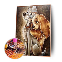 Charger l'image dans la galerie, Chien - diamant rond complet - 30x40cm