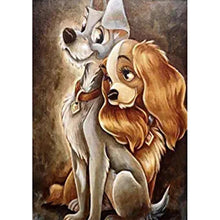 Charger l'image dans la galerie, Chien - diamant rond complet - 30x40cm