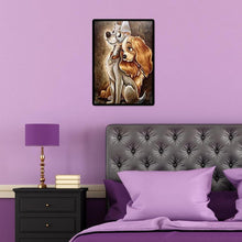 Charger l'image dans la galerie, Chien - diamant rond complet - 30x40cm