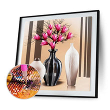 Charger l'image dans la galerie, Vase - peinture en diamant ronde - 45x45cm
