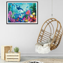 Charger l'image dans la galerie, Cheval de dauphin - peinture complète de diamant - 30x40cm