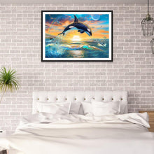 Charger l'image dans la galerie, Cheval de dauphin - peinture complète de diamant - 30x40cm