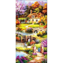 Charger l'image dans la galerie, Village - peinture complète en diamant - 85x45cm