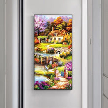 Charger l'image dans la galerie, Village - peinture complète en diamant - 85x45cm