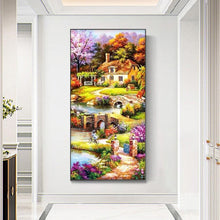 Charger l'image dans la galerie, Village - peinture complète en diamant - 85x45cm