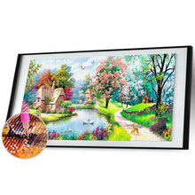 Charger l'image dans la galerie, Paysage animal - diamant rond complet - 100x50cm