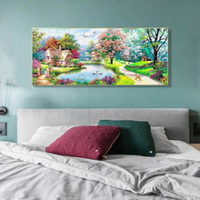 Charger l'image dans la galerie, Paysage animal - diamant rond complet - 100x50cm
