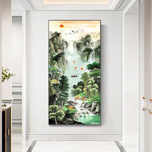 Charger l'image dans la galerie, Chute d’eau - peinture complète en diamant - 85x45cm