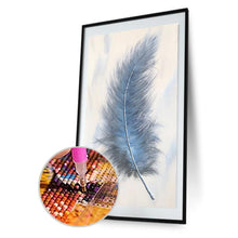 Charger l'image dans la galerie, Plume - diamant rond complet - 45x85cm