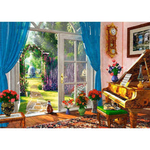 Charger l'image dans la galerie, Cour de chat - diamant rond complet - 40x30cm