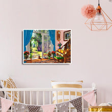 Charger l'image dans la galerie, Cour de chat - diamant rond complet - 40x30cm