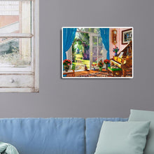 Charger l'image dans la galerie, Cour de chat - diamant rond complet - 40x30cm