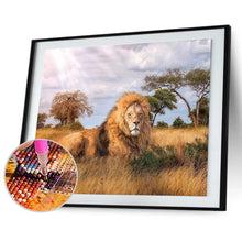 Charger l'image dans la galerie, Lion animal - diamant rond complet - 40x30cm