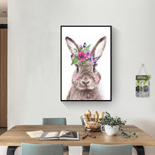 Charger l'image dans la galerie, Lapin de guirlande - diamant rond complet - 30x40cm