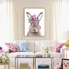 Charger l'image dans la galerie, Lapin de guirlande - diamant rond complet - 30x40cm