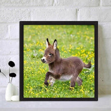 Charger l'image dans la galerie, Âne - diamant rond complet - 30x30cm