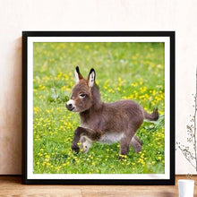 Charger l'image dans la galerie, Âne - diamant rond complet - 30x30cm