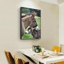 Charger l'image dans la galerie, Âne - diamant rond complet - 30x40cm