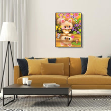Charger l'image dans la galerie, Chat et fleur - diamant rond complet - 30x40cm