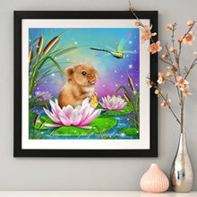 Charger l'image dans la galerie, Libellule de souris - diamant rond complet - 30x30cm