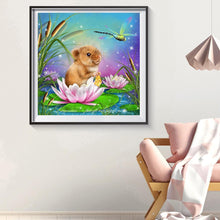 Charger l'image dans la galerie, Libellule de souris - diamant rond complet - 30x30cm