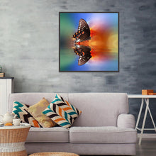 Charger l'image dans la galerie, Eau de papillon - diamant rond complet - 30x30cm