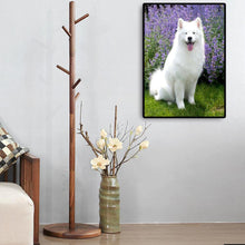 Charger l'image dans la galerie, Chien blanc - diamant rond complet - 30x40cm