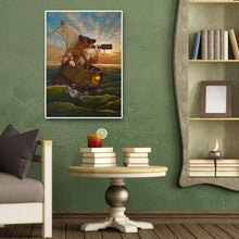 Charger l'image dans la galerie, Cat aventure - diamant rond complet - 30x40cm