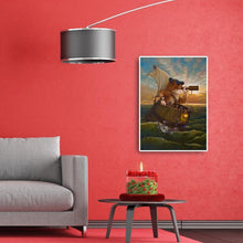 Charger l'image dans la galerie, Cat aventure - diamant rond complet - 30x40cm