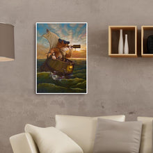 Charger l'image dans la galerie, Cat aventure - diamant rond complet - 30x40cm