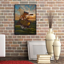 Charger l'image dans la galerie, Cat aventure - diamant rond complet - 30x40cm