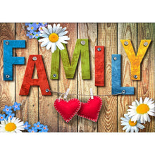 Charger l'image dans la galerie, Famille - diamant rond complet - 40x30cm