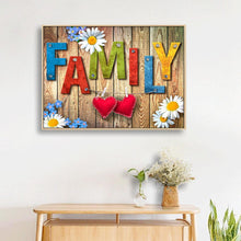 Charger l'image dans la galerie, Famille - diamant rond complet - 40x30cm