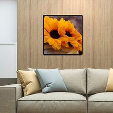 Charger l'image dans la galerie, Tournesol - diamant rond complet - 30x30cm