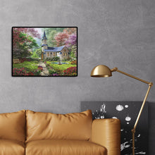 Charger l'image dans la galerie, Maison de château - diamant rond complet - 40x30cm